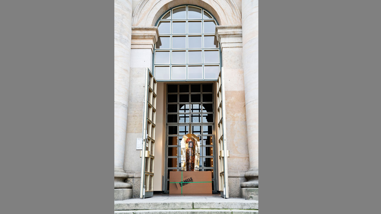 Portal St. Hedwigs-Kathedrale, Berlin, Advent 2017