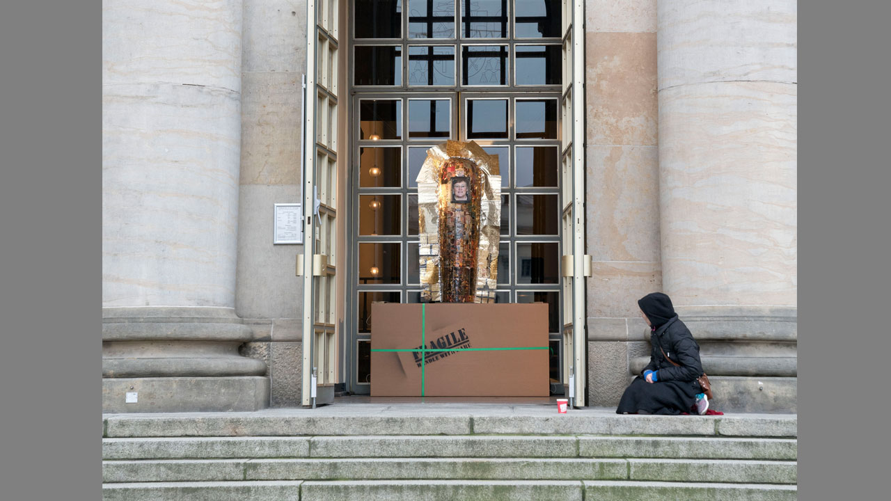 Portal St. Hedwigs-Kathedrale, Berlin, Advent 2017